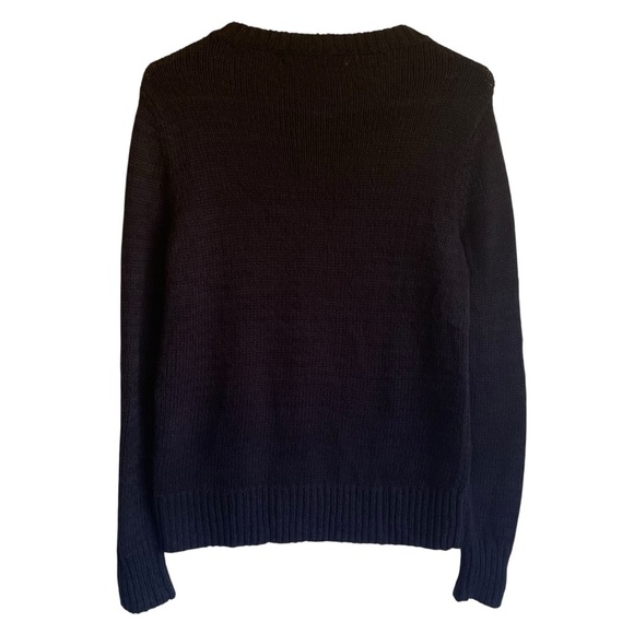 LC Lauren Conrad Scottie Dog Knit Sweater with Blinged Collar Oversized Stretchy - Picture 3 of 8